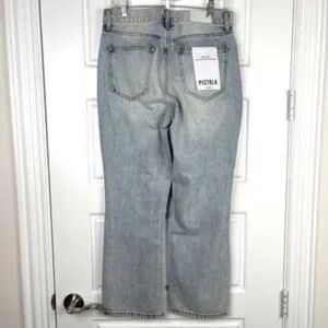 PISTOLA Cassie Crop Super High Straight Jeans NEW Size 28 St Tropez Wash Rare